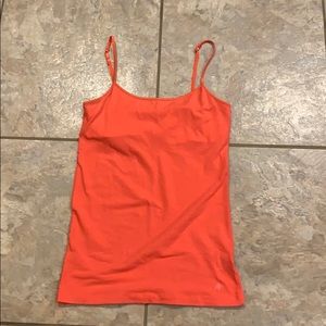 Coral Aeropostale cami with built-in bra